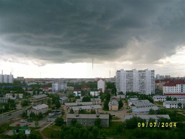 Смерч в городе Нижневартовске